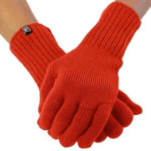 Red EK Alpaca Gloves